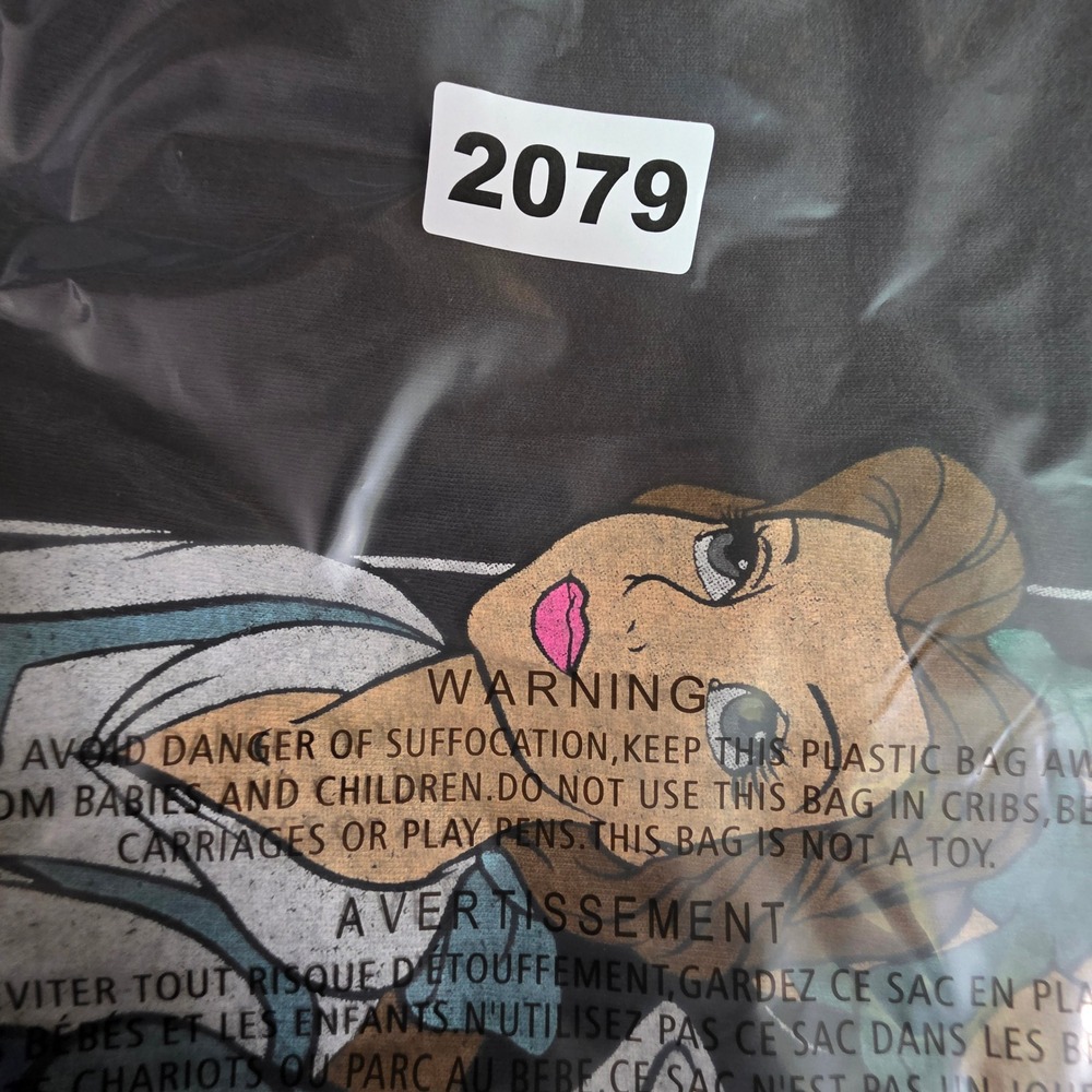 Disney Princess Graphic T-Shirt Womens Large gray Cotton Ariel Belle Snow White - Picture 7 of 7